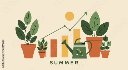 Nurturing progress and achieving growth in the vibrant summer season with natural elements and positive financial indicators