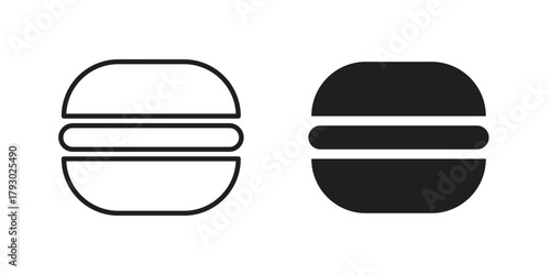 Hamburger icon in simple modern vector format. EPS icon pack