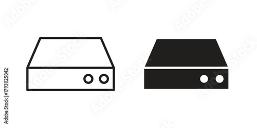Hard Disk icon in simple modern vector format. EPS icon pack