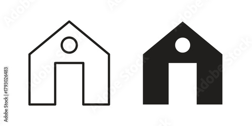 Home icon in simple modern vector format. EPS icon pack