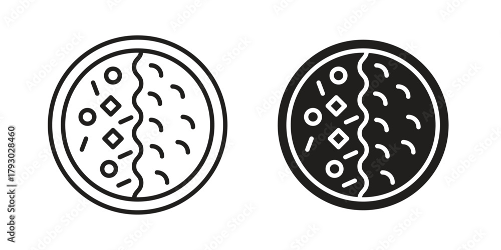 Fototapeta premium Kare raisu icon in simple modern vector format. EPS icon pack