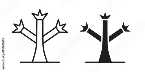 Joshua tree icon in simple modern vector format. EPS icon pack