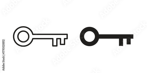key icon in simple modern vector format. EPS icon pack