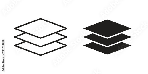 Layers icon in simple modern vector format. EPS icon pack