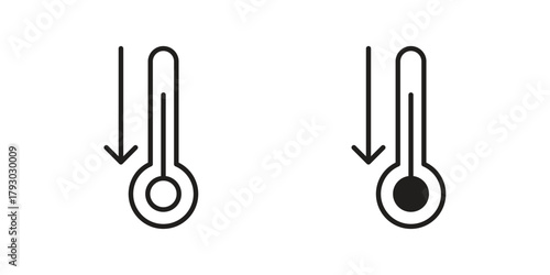Low Temperature icon in simple modern vector format. EPS icon pack