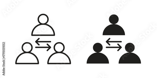 Mediator icon in simple modern vector format. EPS icon pack