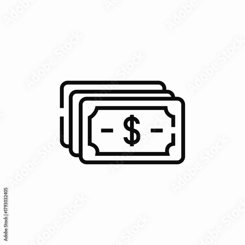 money cash icon sign vector