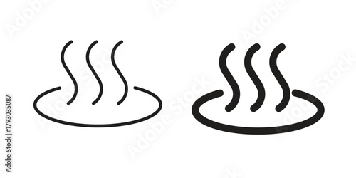 Onsen icon in simple modern vector format. EPS icon pack