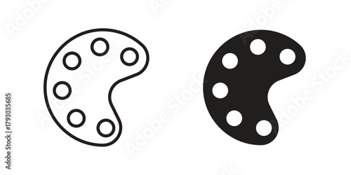 Palette icon in simple modern vector format. EPS icon pack