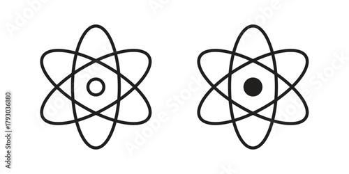 Physics icon in simple modern vector format. EPS icon pack