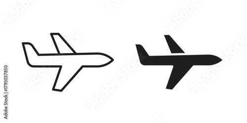 Plane icon in simple modern vector format. EPS icon pack