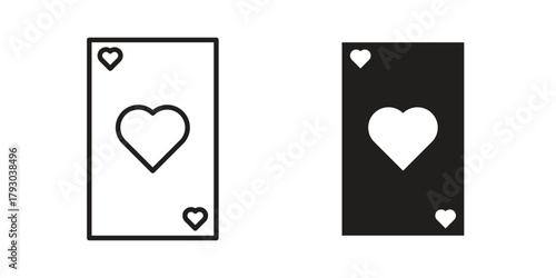 Playing cards icon in simple modern vector format. EPS icon pack