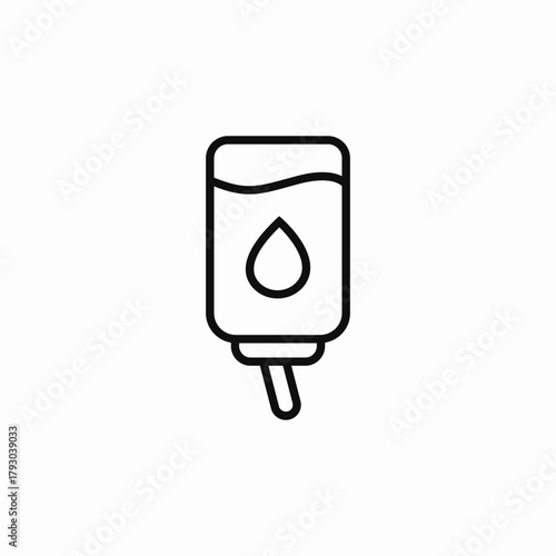 blood donatioin IV drip icon sign vector