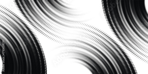 Black and white grunge texture with circular starbursts. modern eps 10