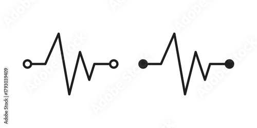 Pulse icon in simple modern vector format. EPS icon pack