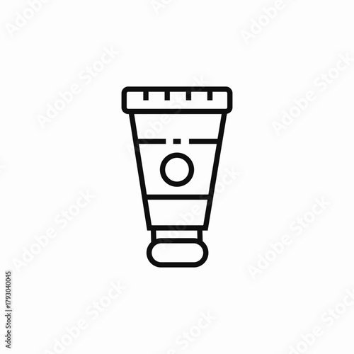 gouache painting icon sign vector