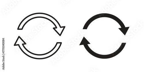 Recycle icon in simple modern vector format. EPS icon pack