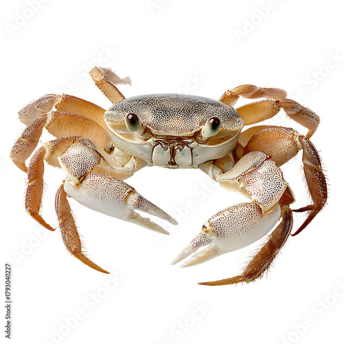 crab on white background