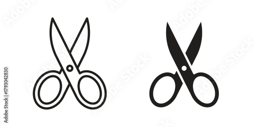 Scissors icon in simple modern vector format. EPS icon pack