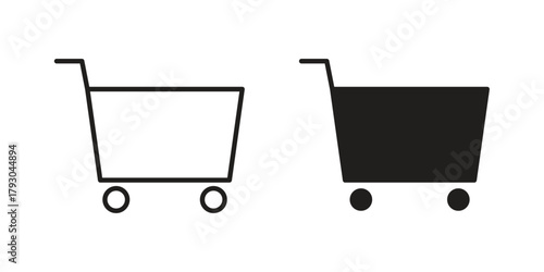 Shopping icon in simple modern vector format. EPS icon pack