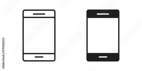 Smartphone icon in simple modern vector format. EPS icon pack