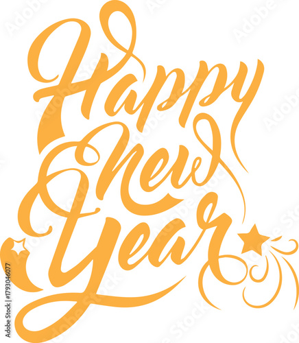 vector illustration of a Happy new year background