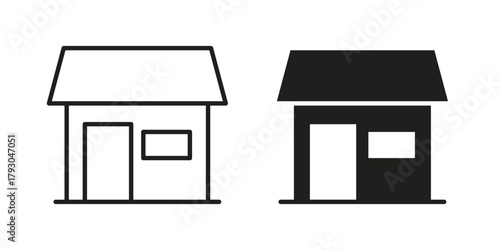 Store icon in simple modern vector format. EPS icon pack