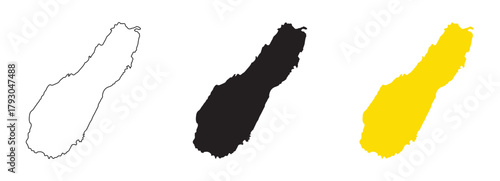 Niue map vector with editable country outline, black silhouette and national flag featuring yellow field with Union Jack and blue star for geography, education, travel, and Pacific island