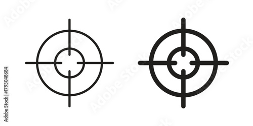 Target icon in simple modern vector format. EPS icon pack