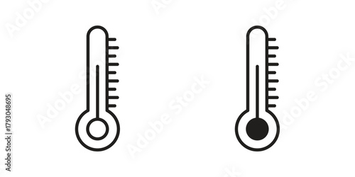 Temperature icon in simple modern vector format. EPS icon pack