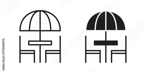 Terrace icon in simple modern vector format. EPS icon pack