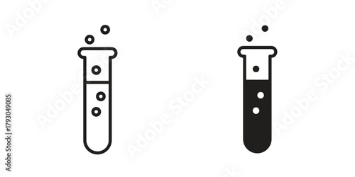 Test icon in simple modern vector format. EPS icon pack