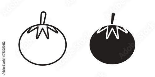 Tomato icon in simple modern vector format. EPS icon pack