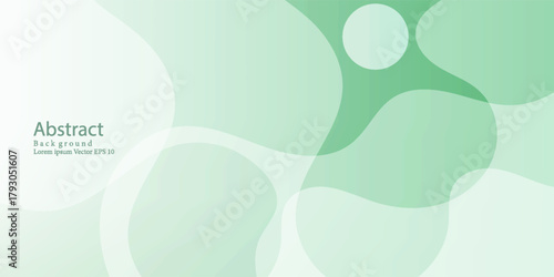 Fluid Shapes Green Abstract Design