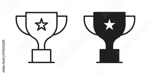 Trophy icon in simple modern vector format. EPS icon pack