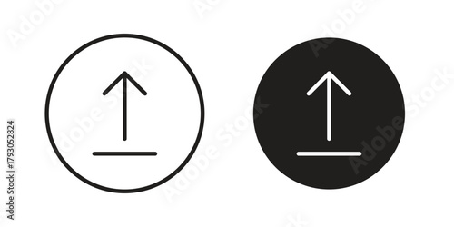 Upload icon in simple modern vector format. EPS icon pack
