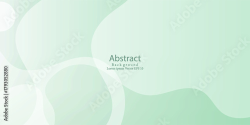 Fluid Shapes Green Abstract Design. Modern Trendy design in Vector Illustration