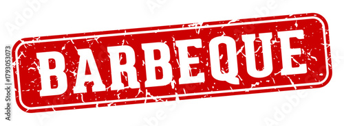 barbeque rectangular sign. barbeque stamp