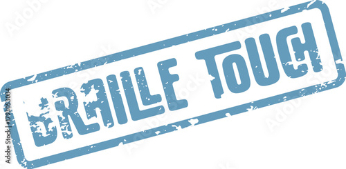 Braille Touch Tactile Reading Rubber Stamp for Sensory Engagement and Visually Impaired Interaction