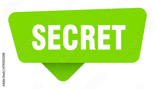 secret green sign isolated on transpatent background. secret sticker