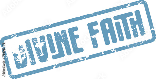 Divine Faith Authenticity Stamp Representing Deep Spiritual Trust and Conviction