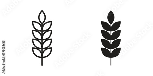Wheat icon in simple modern vector format. EPS icon pack