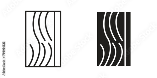 Wood board icon in simple modern vector format. EPS icon pack