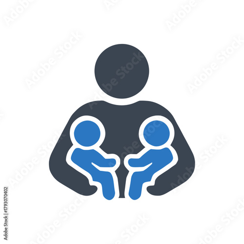 Parent with Twins Icon