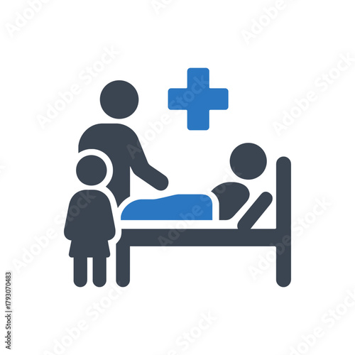 Family Hospital Visit Icon