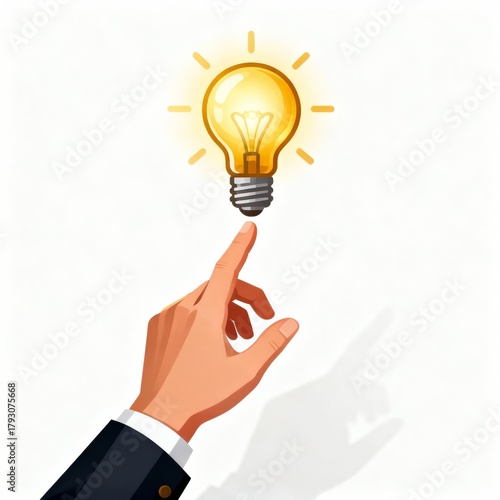 Creative Idea Lightbulb Symbolizing Inspiration