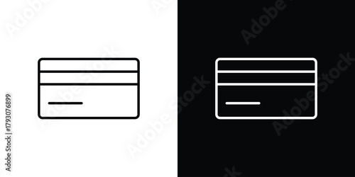 Credit card icon outline and linear vector. outline icon and illustration