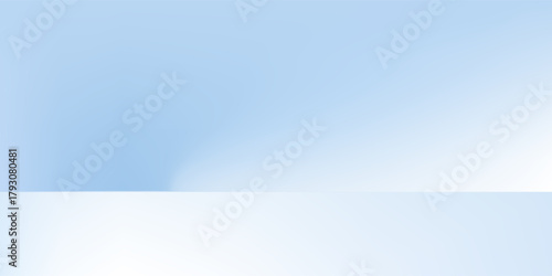 Blue studio room. Limbo light background. Abstract 3d backdrop for product presentation. Minimal wall scene. Showcase, promotion display.