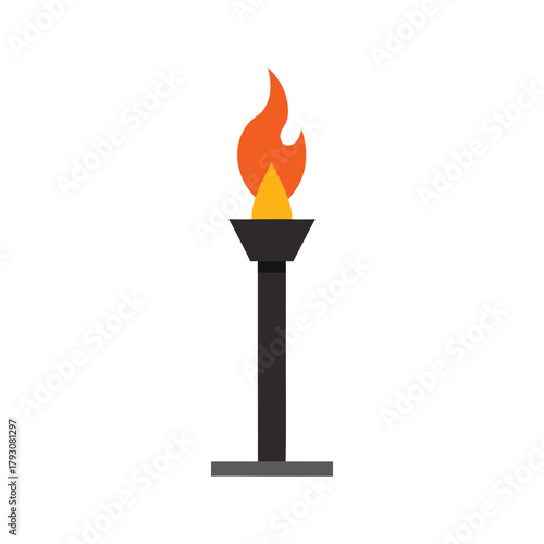 torch stand vector
