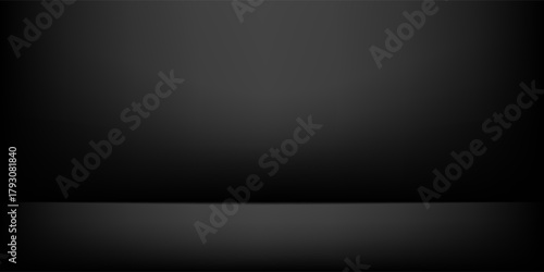Minimal black color studio room background, product display, montage of your products. EPS 10